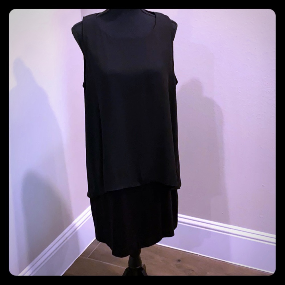 Sleeveless black dress